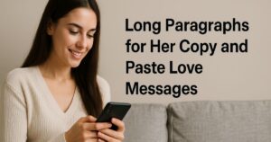 30 Long Paragraphs for Her – Copy and Paste Love Messages