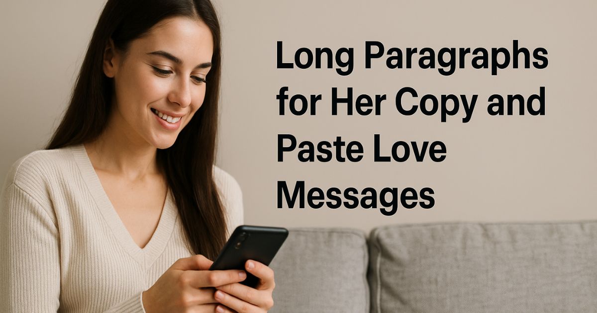 30 Long Paragraphs for Her – Copy and Paste Love Messages