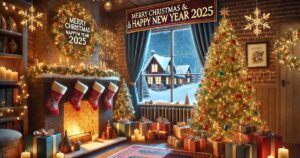 90 Festive merry christmas & happy new year 2025 image
