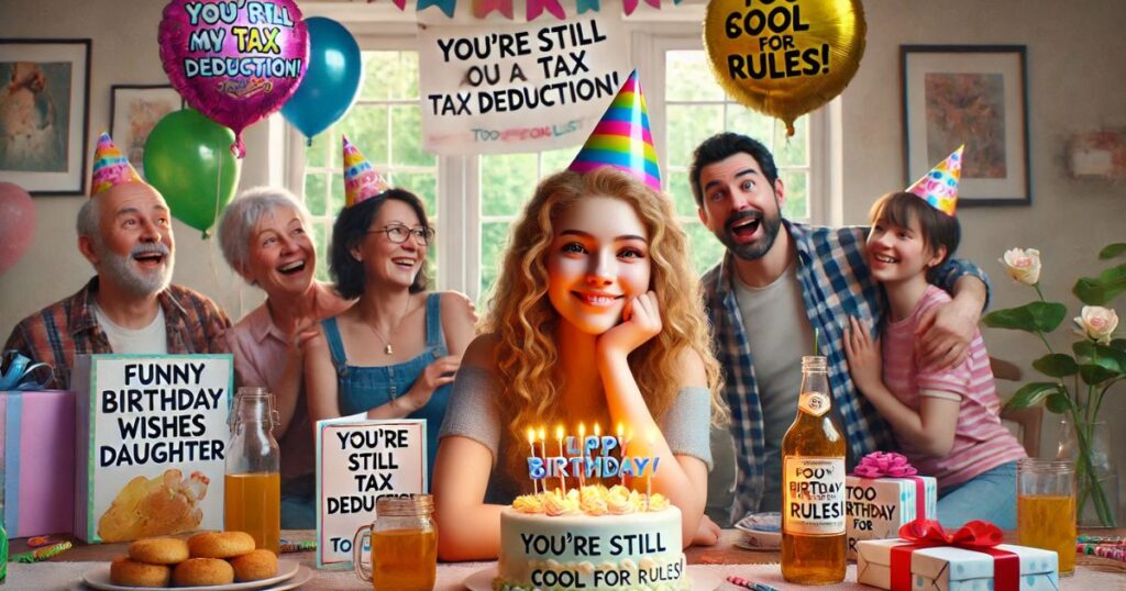 Funny birthday wishes for daughter