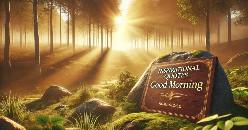 Inspirational quotes Good Morning