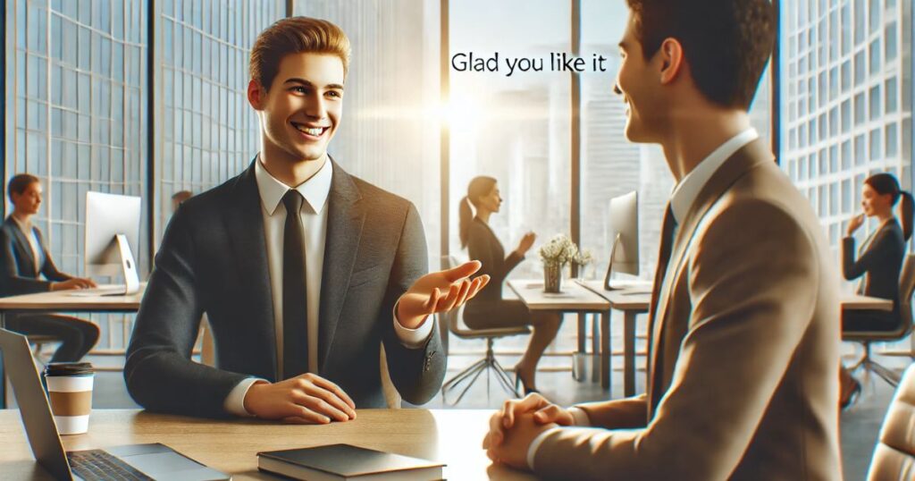 Is It Professional or Polite to Say “Glad You Like It”?