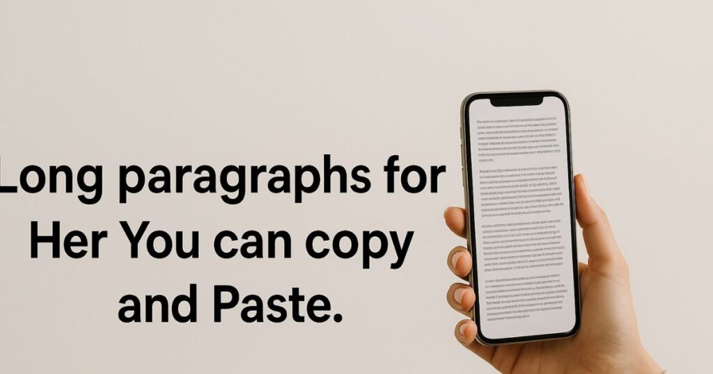 Long paragraphs for Her You can copy and Paste