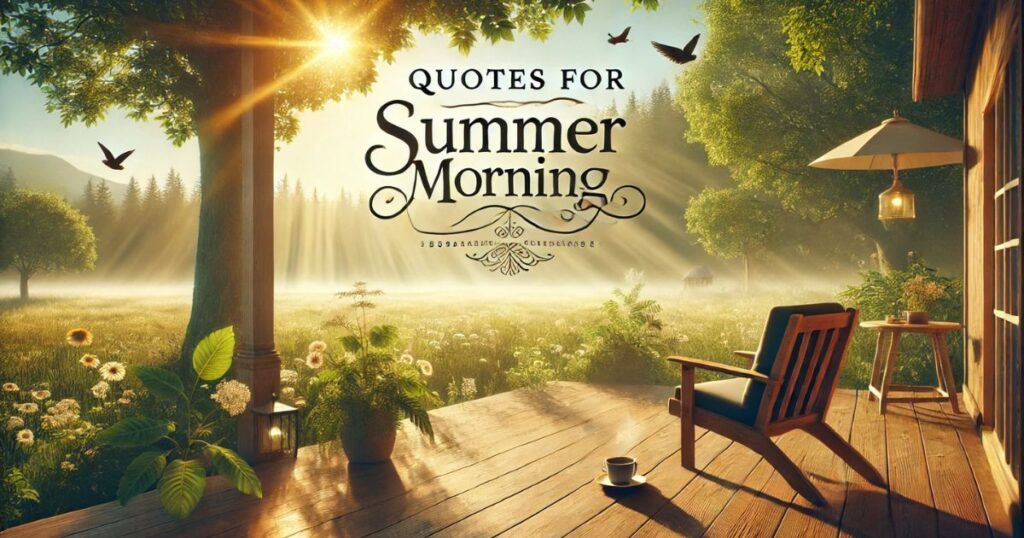 Quotes For Summer Morning