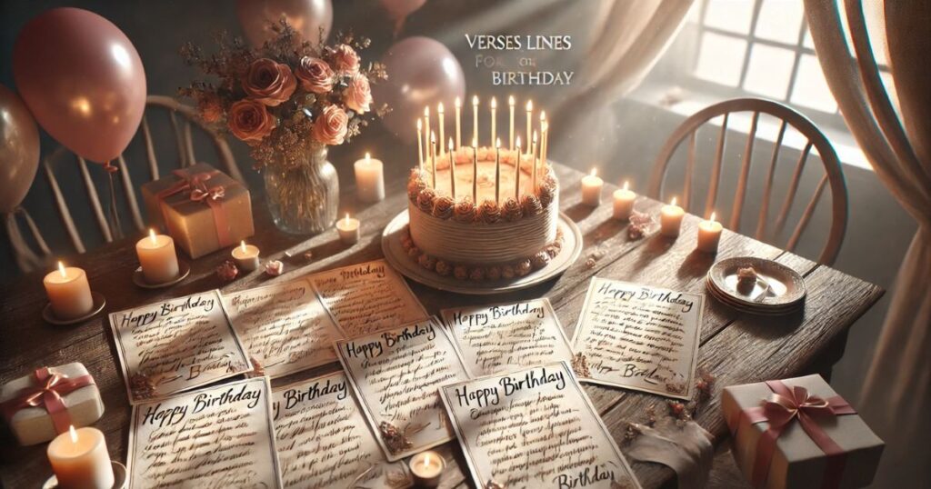 Verses Lines for Birthday