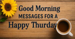 48+ Cheerful Good Morning Messages for a Happy Thursday