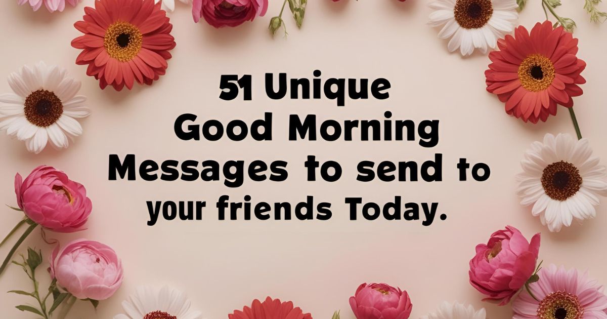 51 Unique Good Morning Messages to Send to Your Friends Today