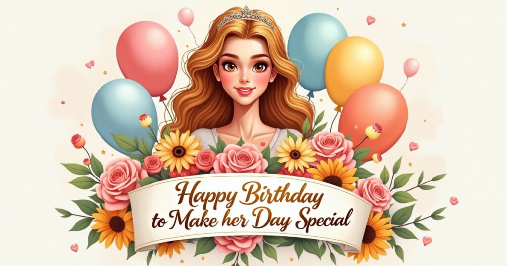 Happy Birthday Wishes to Make her Day Special