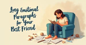 Long Emotional Paragraphs for Your Best Friend (When You Need to Go Deep)