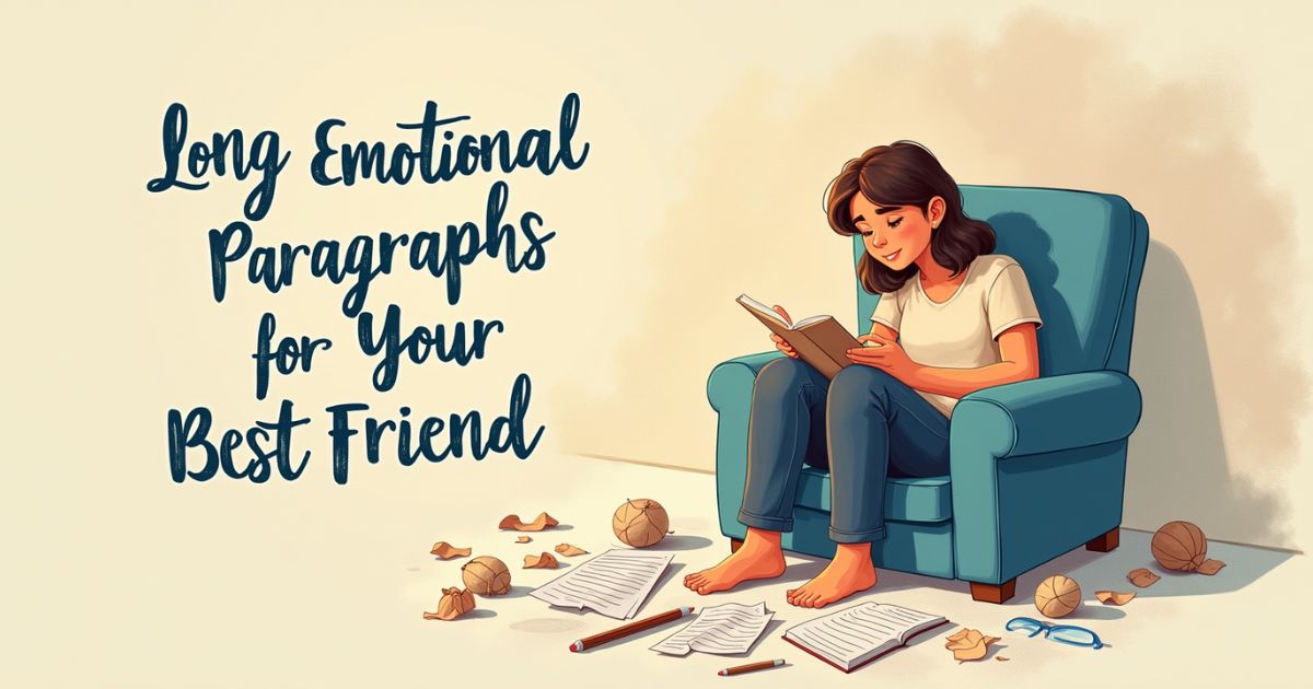 Long Emotional Paragraphs for Your Best Friend (When You Need to Go Deep)