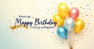 May Your Birthday Be Filled with Lots of Joy and Happiness (30 Quotes)