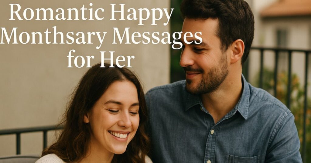 Romantic Happy Monthsary Messages for her
