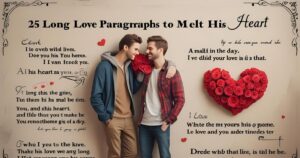 25 Long Love Paragraphs to Melt his Heart