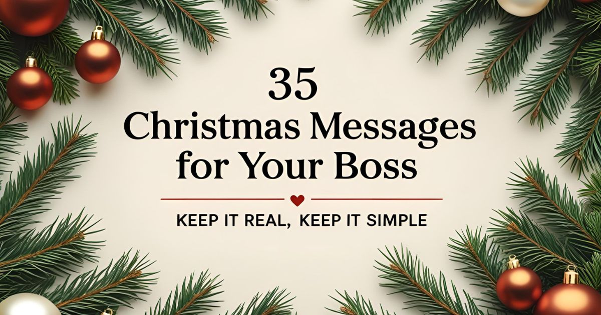 35 Christmas Messages for Your Boss - Keep It Real, Keep It Simple