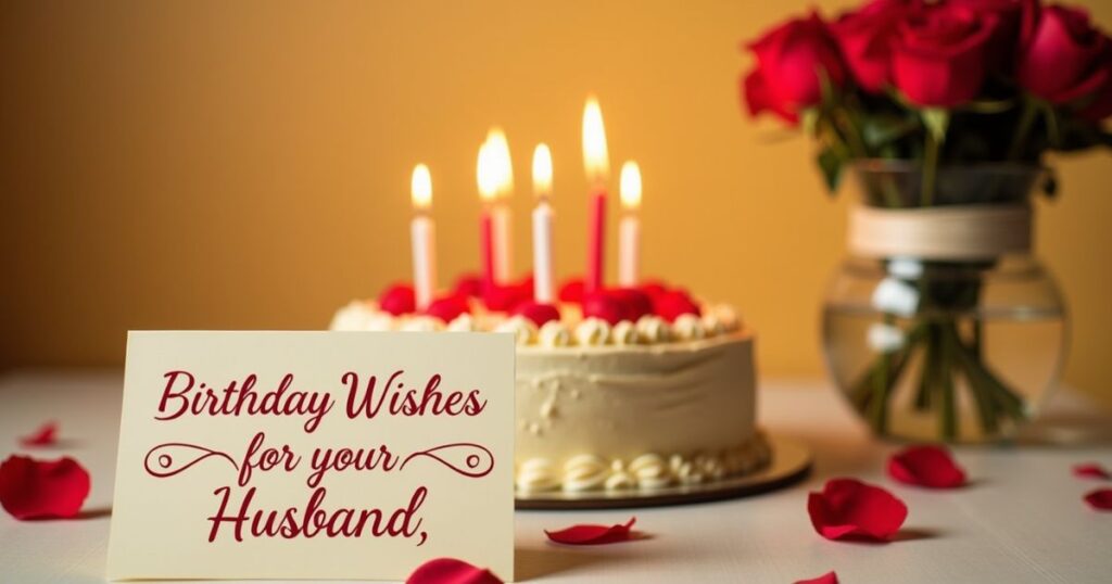 Birthday Wishes for your Husband with Love
