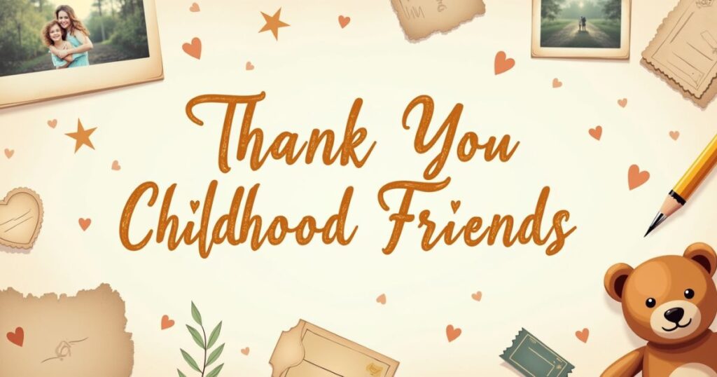 Thank You Messages for Childhood Friends