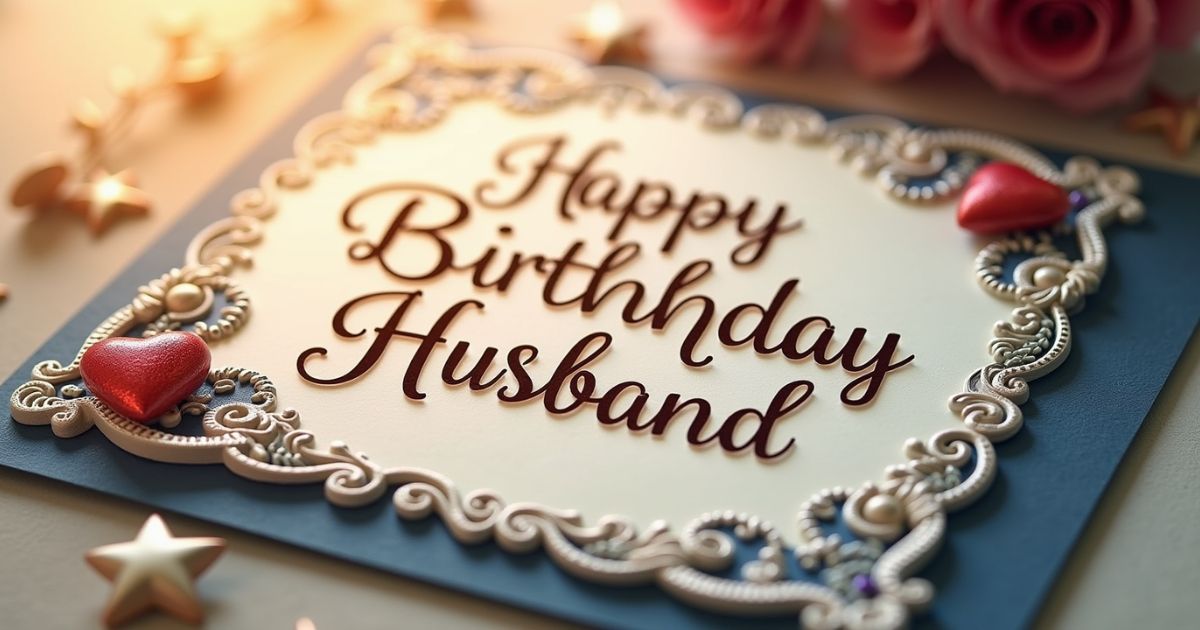 Types Birthday Wishes for Husband To Make His Day Special