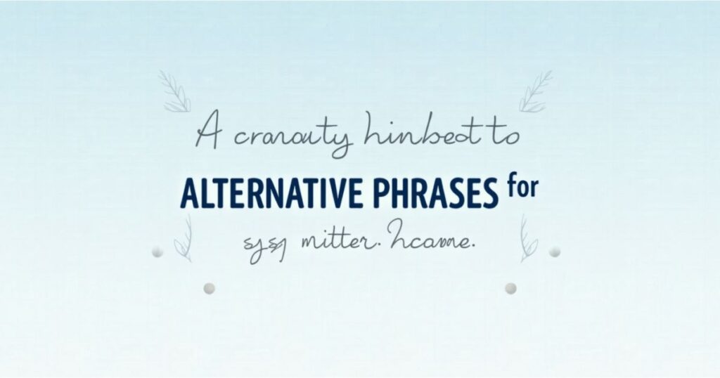 Alternative Phrases for “In the Text, It States”
