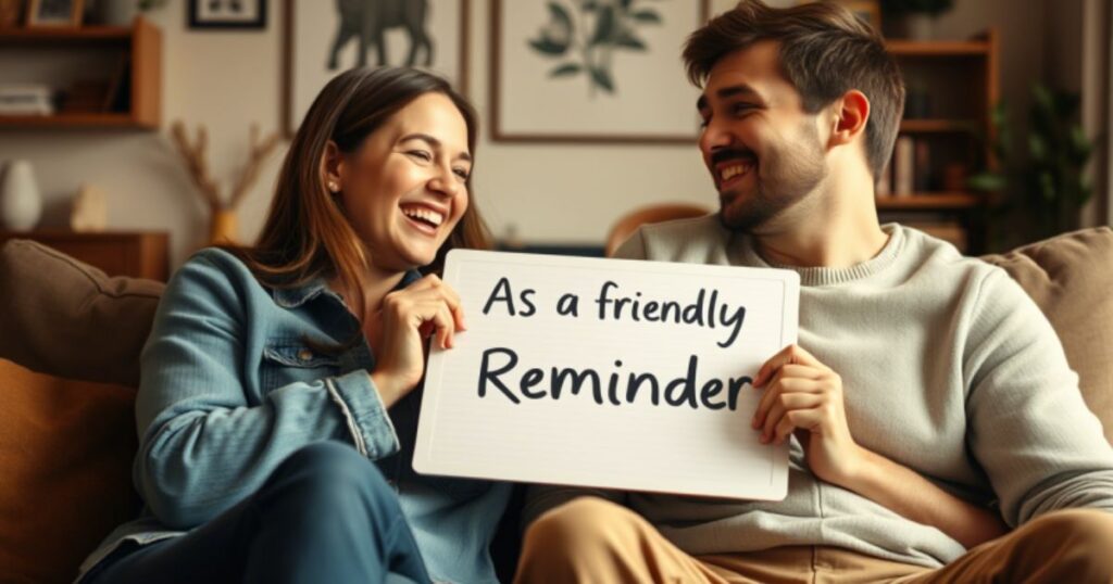 As a Friendly Reminder