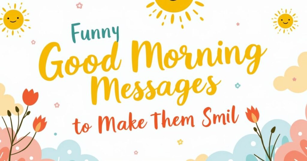 Funny Good Morning Messages to Make Them Smile