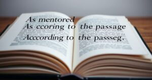 Other Ways to Say “In the Text It States
