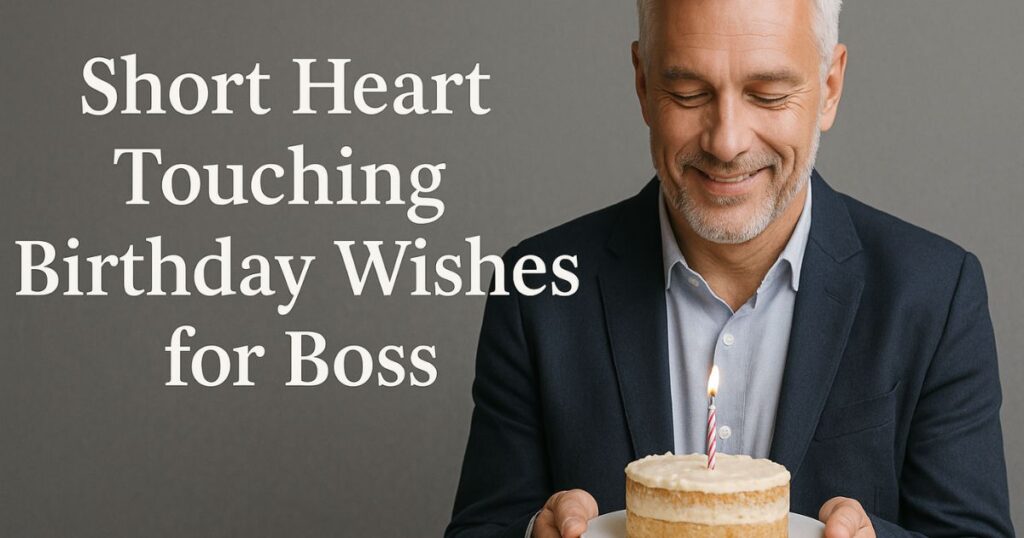 Short Heart Touching Birthday Wishes for Boss